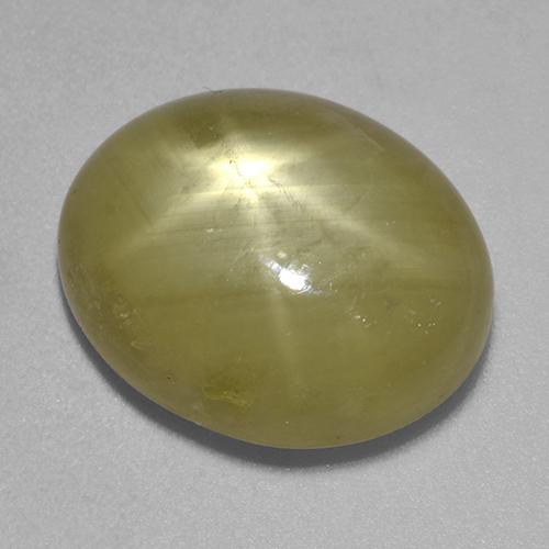 9,17 ctw natürlicher gold-gelb Sternsaphir, Oval Schliff, Lichtundurchlässig