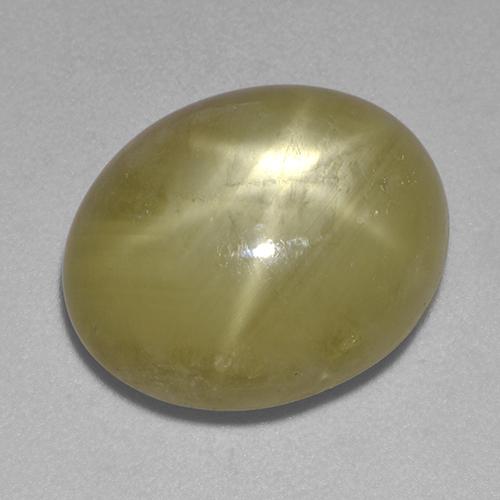 9,17 ctw natürlicher gold-gelb Sternsaphir, Oval Schliff, Lichtundurchlässig