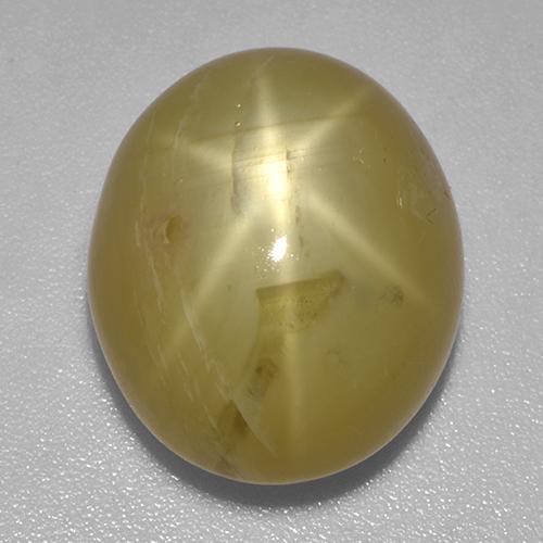 18,61 ctw natürlicher goldener Stern-Saphir, Oval Schliff, Lichtundurchlässig