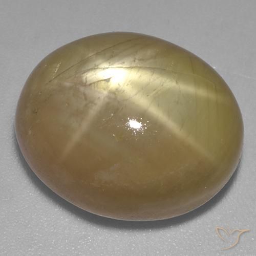 9,17 ctw natürlicher Orangenes Gold Sternsaphir, Oval, Lichtundurchlässig