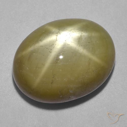 9,17 ctw natürlicher gold-gelb Sternsaphir, Oval, Lichtundurchlässig