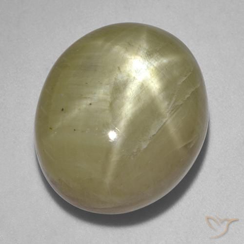 30.01ct Natürlicher gold-gelb Sternsaphir, Oval, Lichtundurchlässig