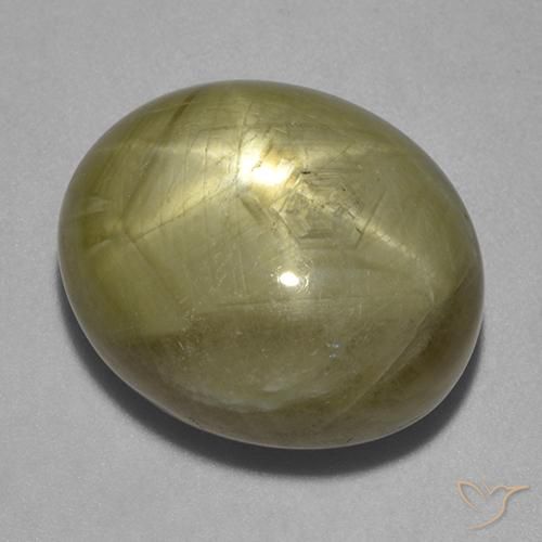 26.69ct Natürlicher gold-gelb Sternsaphir, Oval, Lichtundurchlässig