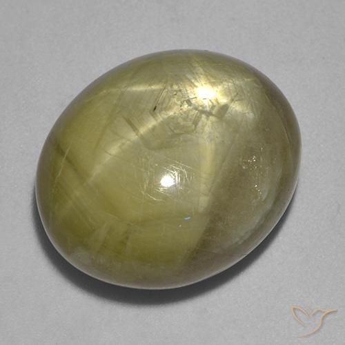 9,17 ctw natürlicher gold-gelb Sternsaphir, Oval, Lichtundurchlässig