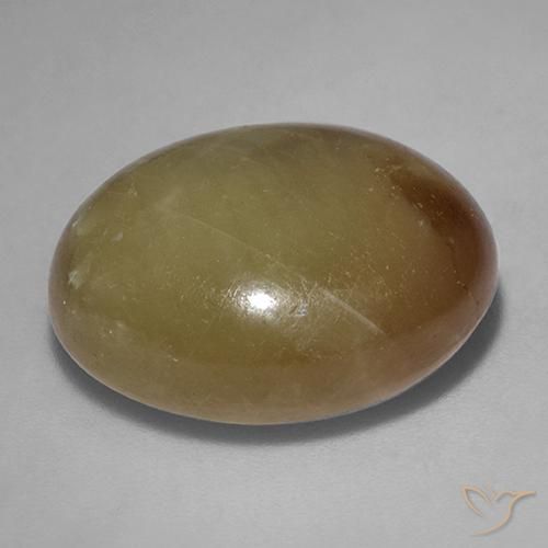 9,17 ctw natürlicher Orangenes Gold Sternsaphir, Oval, Lichtundurchlässig