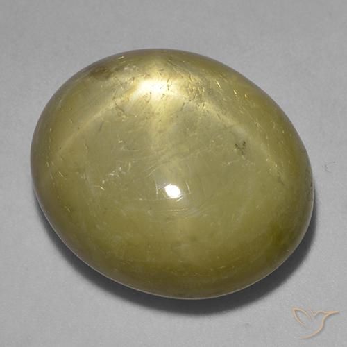 9,17 ctw natürlicher gold-gelb Sternsaphir, Oval, Lichtundurchlässig