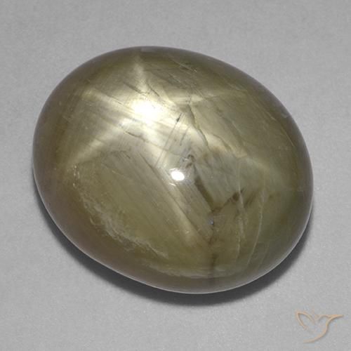 34.69ct Natürlicher Golden Sternsaphir, Oval, Lichtundurchlässig
