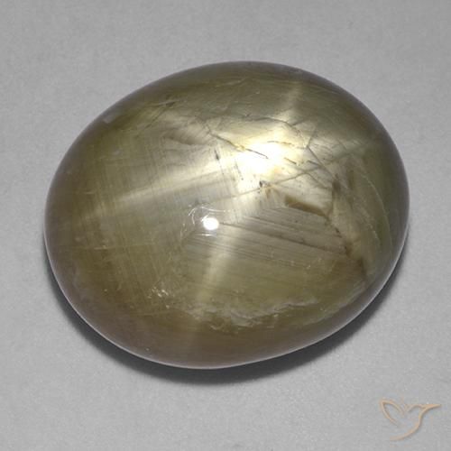 9,17 ctw natürlicher Golden Sternsaphir, Oval, Lichtundurchlässig