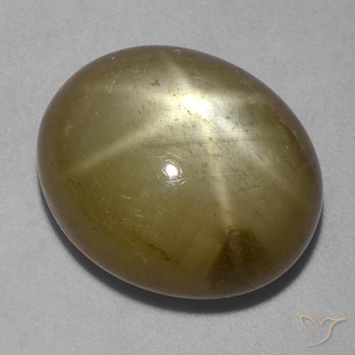 28.69ct Natürlicher Golden Sternsaphir, Oval, Lichtundurchlässig