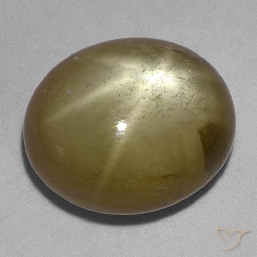 9,17 ctw natürlicher Golden Sternsaphir, Oval, Lichtundurchlässig