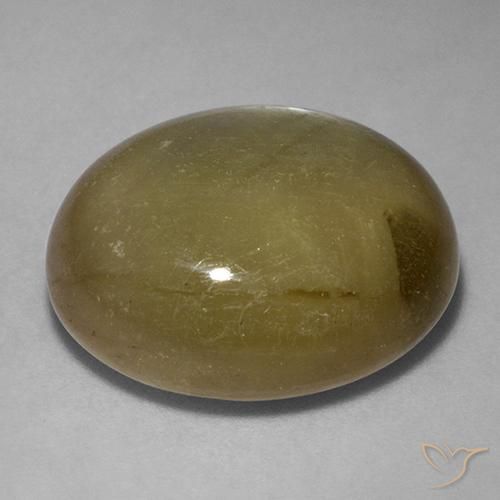 9,17 ctw natürlicher Golden Sternsaphir, Oval, Lichtundurchlässig