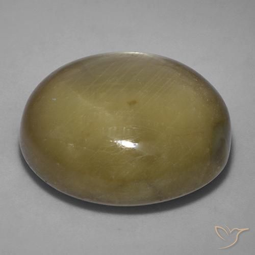 9,17 ctw natürlicher Golden Sternsaphir, Oval, Lichtundurchlässig