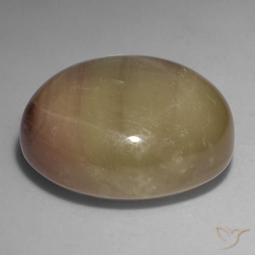 9,17 ctw natürlicher Orangenes Gold Sternsaphir, Oval, Lichtundurchlässig