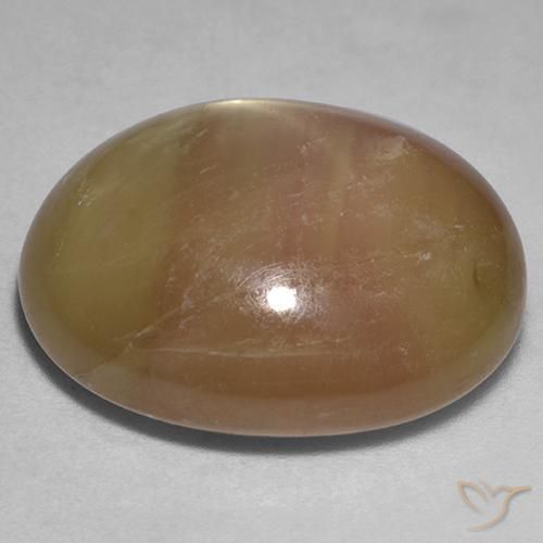 9,17 ctw natürlicher Orangenes Gold Sternsaphir, Oval, Lichtundurchlässig