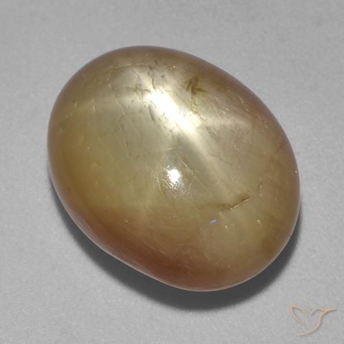 9,17 ctw natürlicher Orangenes Gold Sternsaphir, Oval, Lichtundurchlässig