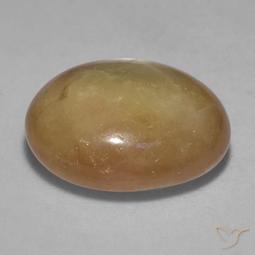 9,17 ctw natürlicher Orangenes Gold Sternsaphir, Oval, Lichtundurchlässig