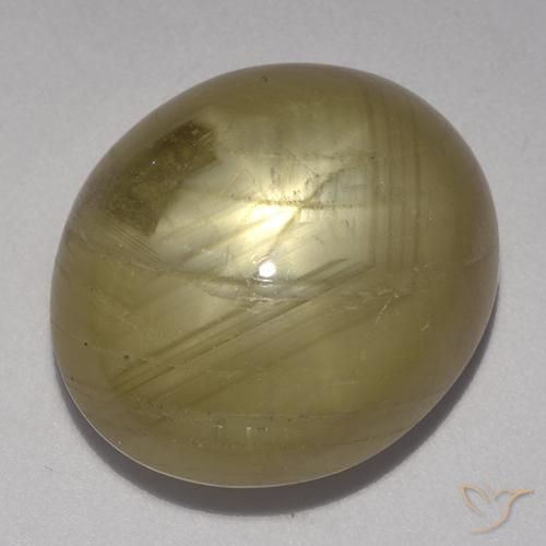 28.87ct Natürlicher gold-gelb Sternsaphir, Oval, Lichtundurchlässig