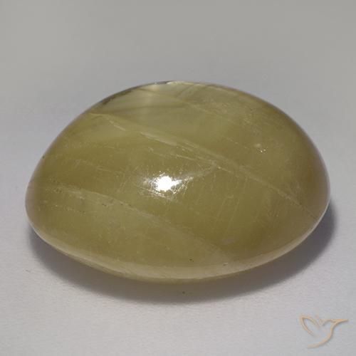 9,17 ctw natürlicher gold-gelb Sternsaphir, Oval, Lichtundurchlässig