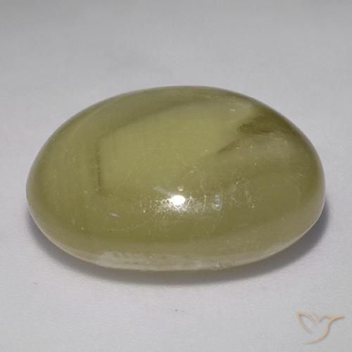 9,17 ctw natürlicher Mittelgelb Sternsaphir, Oval, Lichtundurchlässig
