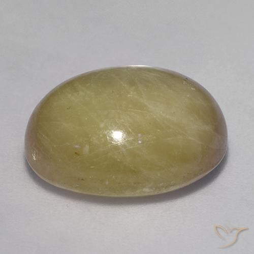 9,17 ctw natürlicher gold-gelb Sternsaphir, Oval, Lichtundurchlässig