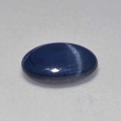 0,96 ctw natürlicher blauer Stern-Saphir, Oval Schliff, Lichtdurchlässig