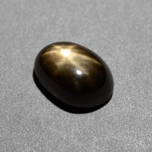 9,17 ctw natürlicher Schwarz Sternsaphir, Oval Schliff, Lichtundurchlässig