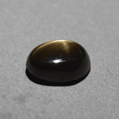 9,17 ctw natürlicher Schwarz Sternsaphir, Oval Schliff, Lichtundurchlässig