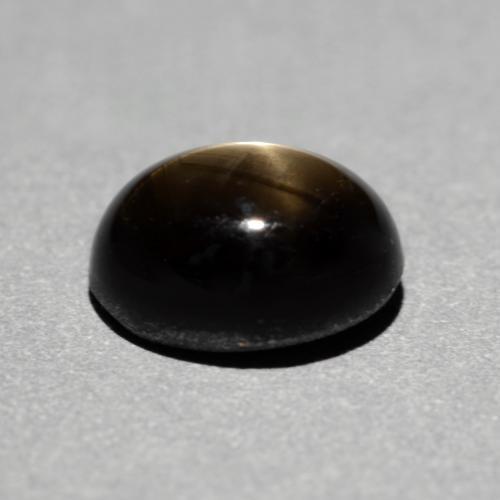 1,49 ctw natürlicher schwarzer Stern-Saphir, Oval Schliff, Lichtundurchlässig