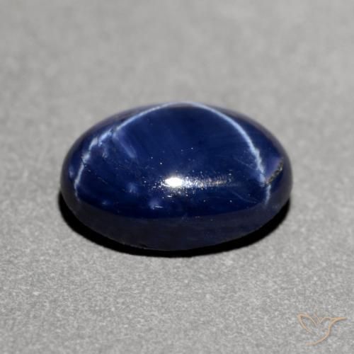 9,17 ctw natürlicher tiefblau Sternsaphir, Oval, Lichtundurchlässig