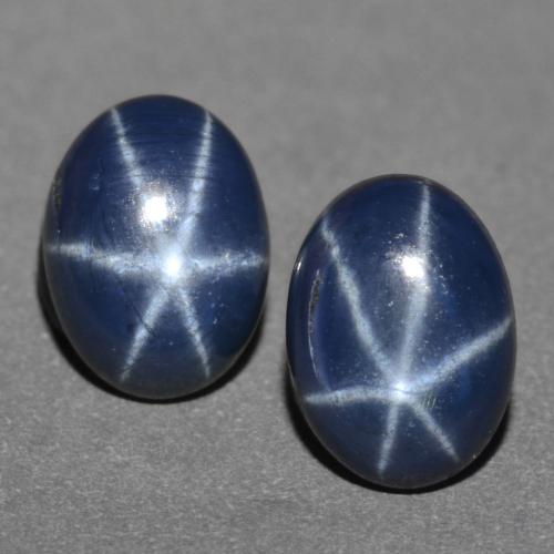 2,41 ct natürliche blauer Stern-Saphir-Edelsteine, Oval Schliff, Lichtundurchlässig