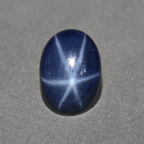 1,00 ctw natürlicher blauer Stern-Saphir, Oval Schliff, Lichtundurchlässig