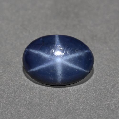 1,00 ctw natürlicher blauer Stern-Saphir, Oval Schliff, Lichtundurchlässig