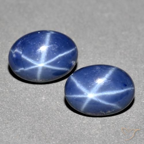 1.84ctw Natürlicher Navy blau Sternsaphir, Oval, Lichtdurchlässig