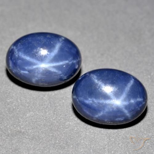 3.29ctw Natürlicher tiefblau Sternsaphir, Oval, Lichtundurchlässig