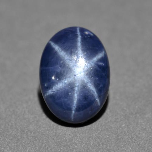 1,30 ctw natürlicher blauer Stern-Saphir, Oval Schliff, Lichtundurchlässig