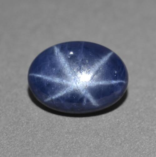 1,30 ctw natürlicher blauer Stern-Saphir, Oval Schliff, Lichtundurchlässig