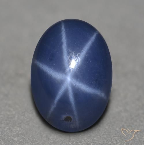 9,17 ctw natürlicher Navy blau Sternsaphir, Oval Schliff, Lichtdurchlässig