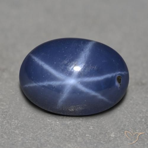 9,17 ctw natürlicher Navy blau Sternsaphir, Oval Schliff, Lichtdurchlässig