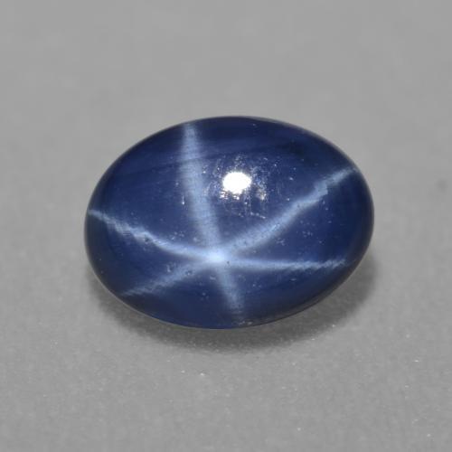9,17 ctw natürlicher Navy blau Sternsaphir, Oval Schliff, Lichtdurchlässig