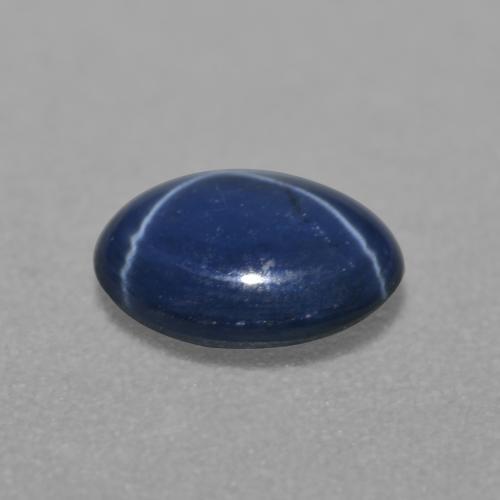 0,84 ctw natürlicher blauer Stern-Saphir, Oval Schliff, Lichtdurchlässig
