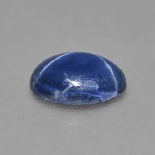 0,99 ctw natürlicher blauer Stern-Saphir, Oval Schliff, Lichtundurchlässig