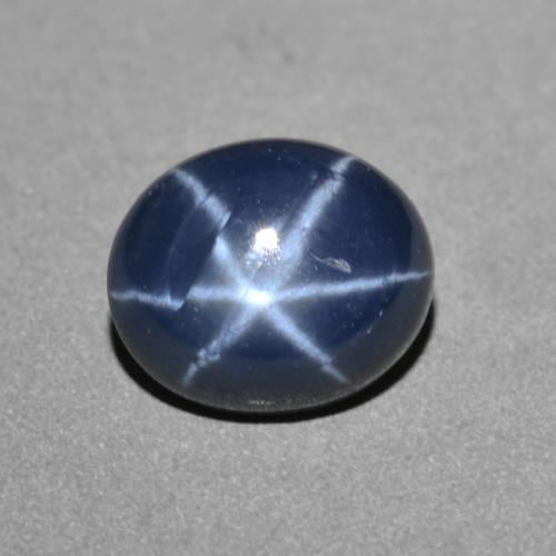 2,87 ctw natürlicher blauer Stern-Saphir, Oval Schliff, Lichtundurchlässig