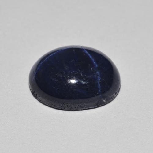 3,93 ctw natürlicher blauer Stern-Saphir, Oval Schliff, Lichtundurchlässig
