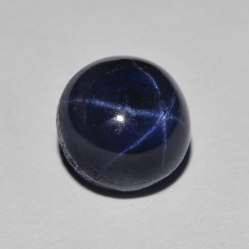 3,02 ctw natürlicher blauer Stern-Saphir, Rundschliff, Lichtundurchlässig