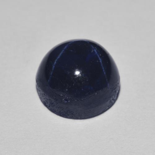 3,02 ctw natürlicher blauer Stern-Saphir, Rundschliff, Lichtundurchlässig