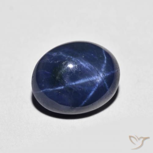 2,70 ctw natürlicher blauer Stern-Saphir, Oval Schliff, Lichtundurchlässig