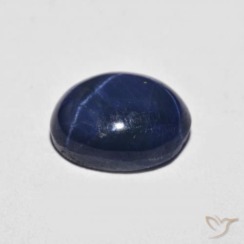 2,70 ctw natürlicher blauer Stern-Saphir, Oval Schliff, Lichtundurchlässig
