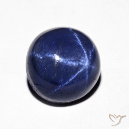 9,17 ctw natürlicher Navy blau Sternsaphir, Runden, Lichtundurchlässig