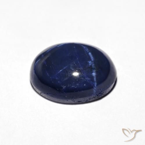 9,17 ctw natürlicher Navy blau Sternsaphir, Oval, Lichtundurchlässig