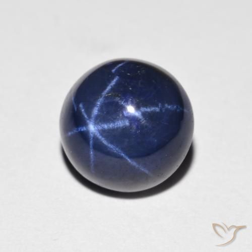 9,17 ctw natürlicher Navy blau Sternsaphir, Runden, Lichtundurchlässig